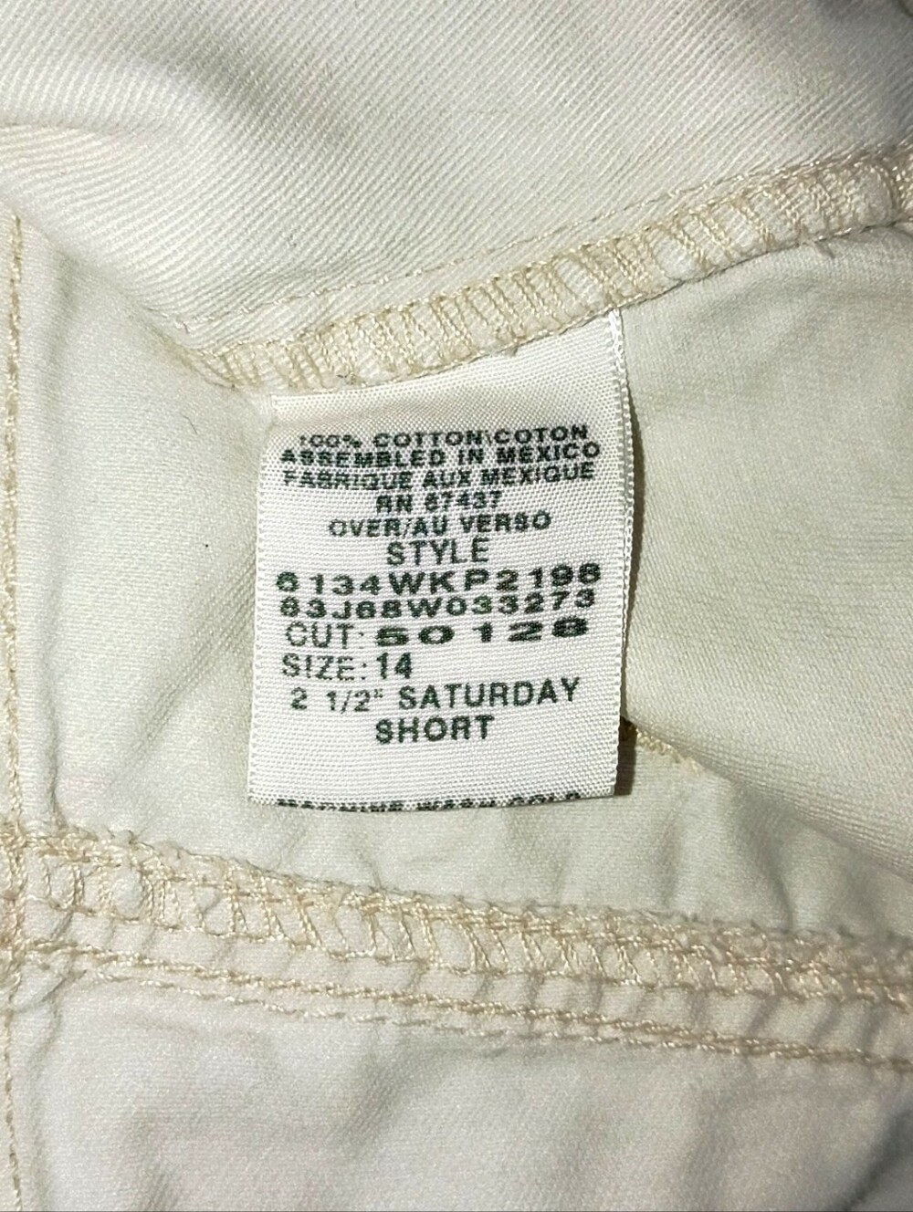 VTG RL Polo Jeans Co. 2.5" Saturday Shorts Khaki Sz. 14 - Picture 5 of 7